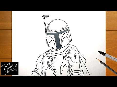How to Draw Boba Fett from Star Wars