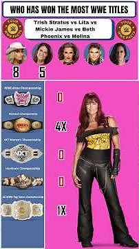 Trish Stratus vs Lita vs Mickie James vs Beth Phoenix vs Melina – WWE Titles Compared #wwe