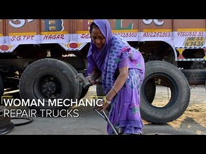 70-Year-Old Woman Mechanic Repairs Trucks