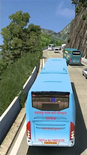 MSRTC VOLVO BUS EXTREME TRAFFIC😱#ets2 #ets2shorts #ets2gameplay #etsy #song #shorts