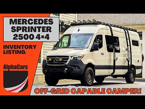 2022 Mercedes Sprinter 2500 4x4 Camper Van Tour!