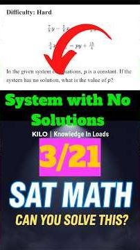SAT MATH HACK: How to solve “No Solution” problems in seconds! 🧠⚡️ #satmath