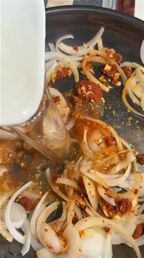 Red curry poached fish