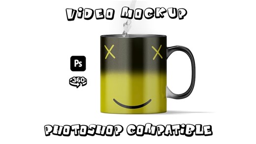 Animated Magic Mug Mockup | 11oz, Color Changing (photoshop PSD) - Etsy