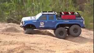 CROSSRC 6WD RC Off-Road Truck Pickup 1/10 6X6 AT6 Remote Control Electric Climbing Cars Rock Crawler 2Speed Gearbox Motor ESC Servo Light Hobby Grade Pickup for Adults