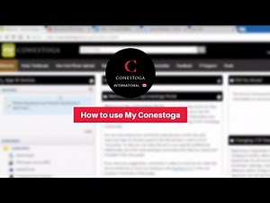How to use My Conestoga