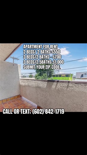 APARTMENT FOR RENT 2 BEDS/ 2 BATHS-$550 3 BEDS/2 BATHS - $700 3 BEDS/2.5BATHS-$1,000 SUBMIT YOUR ZIP-CODE. CALL OR TEXT; (602) 842-1719. #honolulu #forrent #apartment #apartmenttour #fypppp
