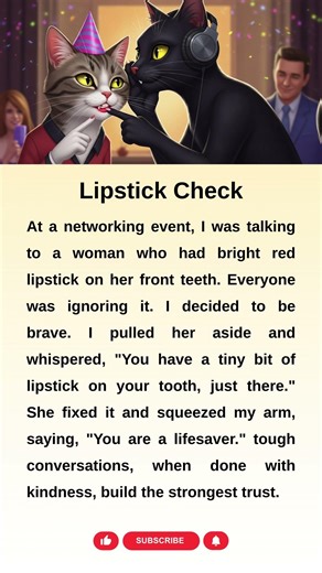 Lipstick Check 💄 Be Brave (Networking) #shorts #english #confidence