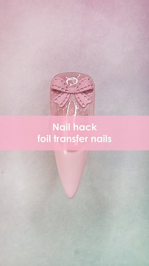 14K views · 95 reactions | Did you know this foil transfer nail hack?...