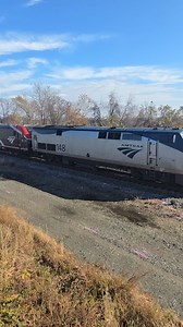 1K views · 570 reactions | #Amtrak148 and #Amtrak375 lead #Amtrak #Cardinal #Train 51. #trains #travel #transportation #trackside #trainshow #virginia #dmv #foamer #railfan #hobby #travelbytrain #travelbyrail #novanscaler #railroad #railroadphotography #railroadvideo #alc42 #p42dc #locomotive #diesel #fblifestyle #amfleet #viewliner | Northern Virginia N Scaler | Facebook