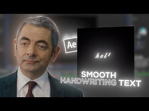Smooth Handwriting Text Effect Tutorial | After Effects