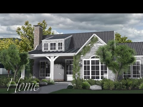 Bloxburg || Small Realistic Cottage home speedbuild