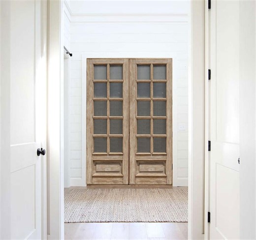 Antique Glass Window Barn Door: Custom Rustic Farmhouse Entry - Etsy