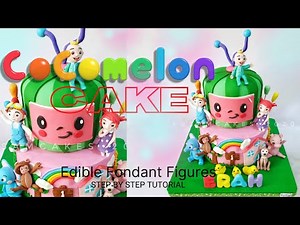 COCOMELON CAKE | COCOMELON EDIBLE FIGURES | HOW TO MAKE EDIBLE FONDANT FIGURES