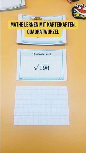 Mathe lernen mit Karteikarten – einfach erklärt 👉 clearlearn.etsy.com #mathe #Quadratwurzel #lernen