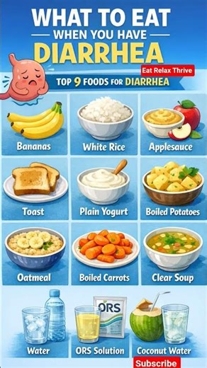 Diarrhea?Eat THESE Foods to Stop It Fast.What to Eat When You Have #healthyfood #wellness #Diarrhea