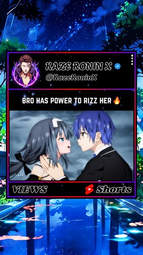 Bro Has Power To Rizz Her🔥 #anime #animeshorts