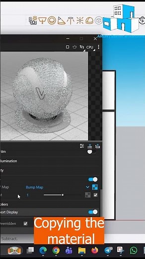 How to create a fluted glass material in V-Ray - SketchUp