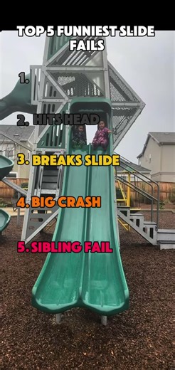 Top 5 funniest slide fails😂🤣 #funny #failgag #viral #hilariousfails #slidefails