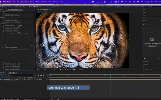 超炫酷动态图像照片循环动画流动特效AE插件 LoopFlow V1.2.1 使用教程