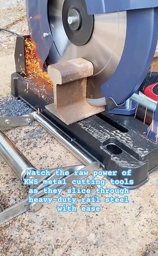 Heavy Duty Rail Slicing #MetalCutting #SteelWork #IndustrialTools #Fabrication #Engineering
