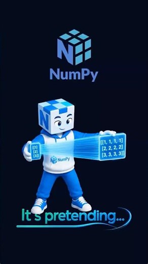 NumPy Broadcasting Explained in 60 Seconds 🧠 | #numpy #datascience