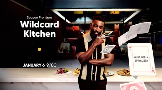 #WildcardKitchen is BACK! ♥️♣️ Tune in Tuesday, Jan. 6 @ 9|8c to watch the season premiere of Chef Eric Adjepong's late-night culinary poker face-off, now with even more unpredictable cards! | Food Network