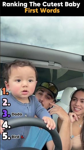 Ranking The Cutest Baby First Words👀