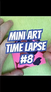 Doodling Time Lapse Of Abstract Art On A Pink Sticky Note