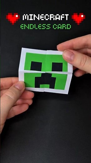 DIY Minecraft Magic Card That Never Ends | Endless Card 🐔🐷 Paper Toy