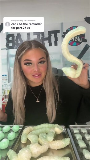 Replying to @izzy x Freeze Dried Green Candy Part 2 💚🤩