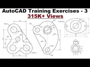 AutoCAD Training Exercises for Beginners - 3 Video Lecture | A complete Guide to AutoCAD (English) - Design Softwares