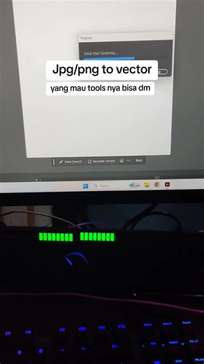 convert jpg/png ke vector otomatis pake adobe illustrator. yang mau bisa dm gays. #adobefirefly #adobestockcontributor #contributor #microstock #microstocker