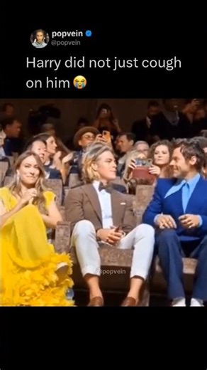 Harry Styles did not just cough on him 😭