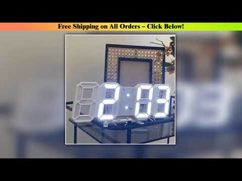 Table 3D LED Alarm Clock Date/Temperature for Home Kitchen Offices Clock Decoration Garden Clocks