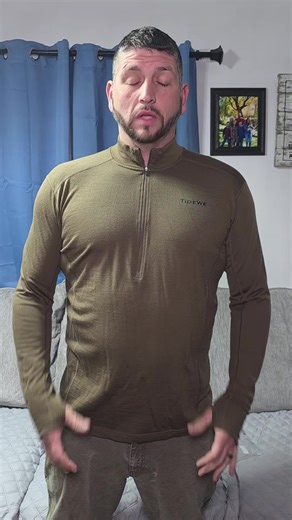 If you hunt, work outdoors, or spend long days in cold weather, this merino wool base layer is a must-have. It’s lightweight but insulating, breathable without feeling thin, and fits perfectly under jackets, hoodies, or bibs without bunching. The long sleeves stay comfortable while moving, climbing, or sitting in a stand, and the natural wool feel keeps it cozy without overheating. Whether you’re in the woods, on the farm, or just trying to stay warm all winter, this base layer upgrades your ent