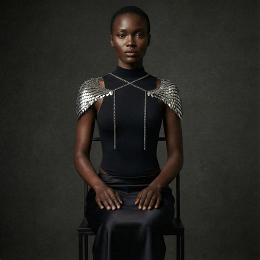 Dragon Scales Chainmail, Scalemail Armor, Chain Epaulettes, Gothic Shoulder Armor, Burning Man Women Accessories, Cosplay Jewelry - Etsy