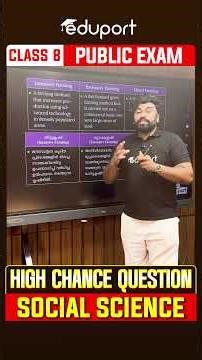 Class 8 Annual Exam Social Science Chapter 10 High Chance Questions