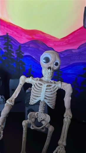 He misses his Eyes and Hat! #stopmotion #halloween #funny #weird