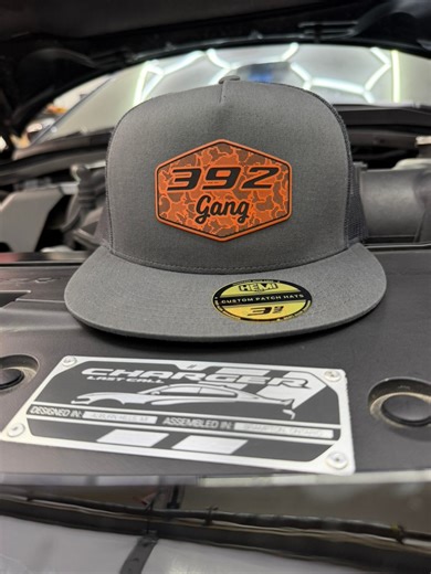 1.3K views | 392 Gang custom patch hats now shipping. 落 #dodge #392hemi #hats #custommade #patches #hemifam #gang | Ryan Lowell Royer | Facebook