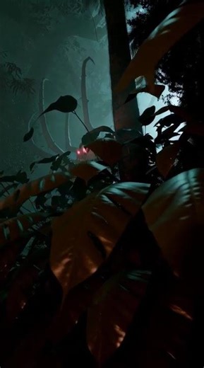 A multi limbed creature overpowering prey in a jungle setting