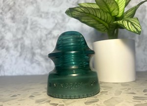 Vintage Hemingray Number 20 Aqua Blue Glass Telegraph Insulator Made in the USA - Etsy