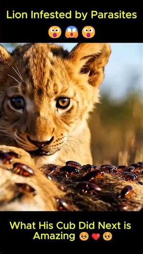 Brave Lion Cubs Lead Rescue for Parasite Infested Mother