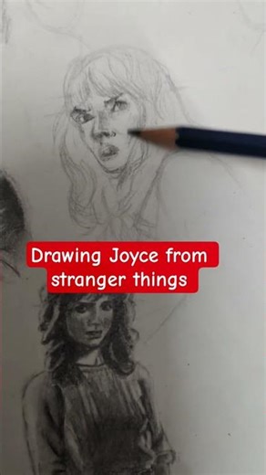 Drawing stranger things characters ☎️ #art #strangerthings #pencildrawing