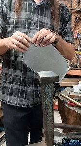 Rolling a wire in the edge is a great way to give you a nice clean look while improving the part's rigidity. #azurearmoury #metalfabrication #metalshaping #howitsmade #handcrafted | Azure Armoury