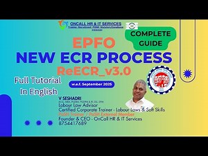 New ECR uploading Process Full Detail ReECRV3 0 #seshadri #oncallhr #hrcompliance #PF #ecr #EPFO
