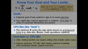 C6000 Optimizations - Overview (3 of 15) | Video | TI.com