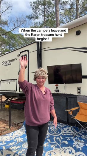 Well I don’t think she was supposed to take that home! #rv #rvcamping #rvhumor
