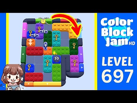 Color Block Jam Level 697 Solution Walkthrough