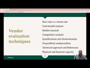2025 Project+ PK0-005 Explain important project procurement and vendor selection concepts